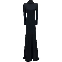 Black Viscose Cocktail Dress