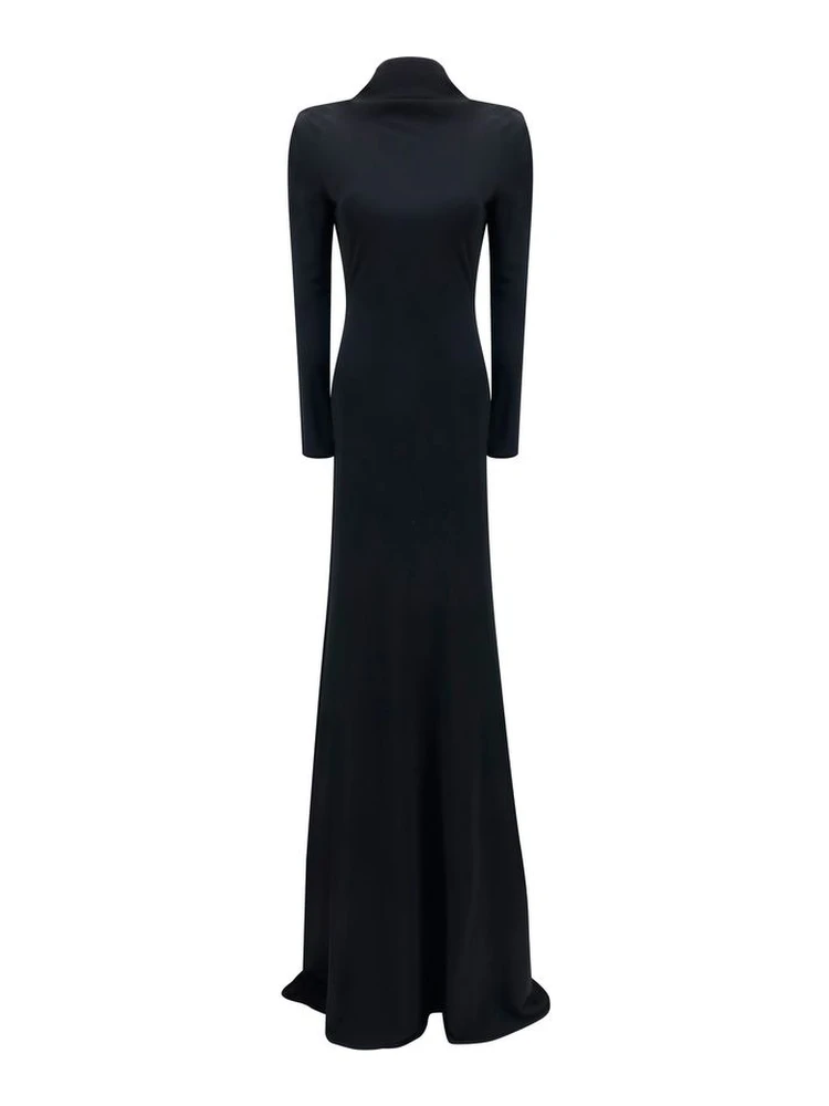 Black Viscose Cocktail Dress