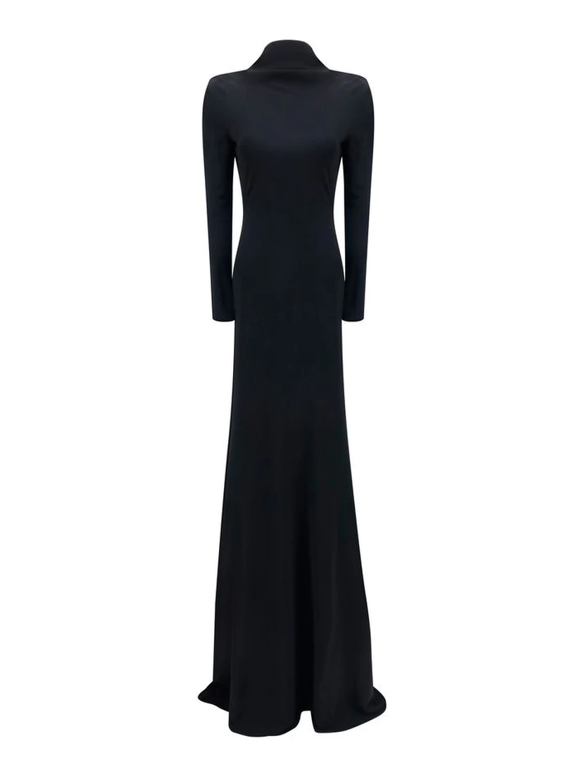 Black Viscose Cocktail Dress