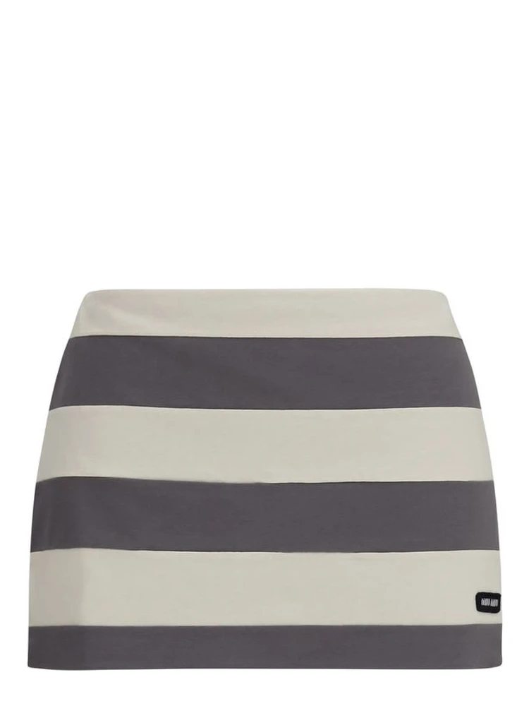 Multicolor Cotton Mini Skirt