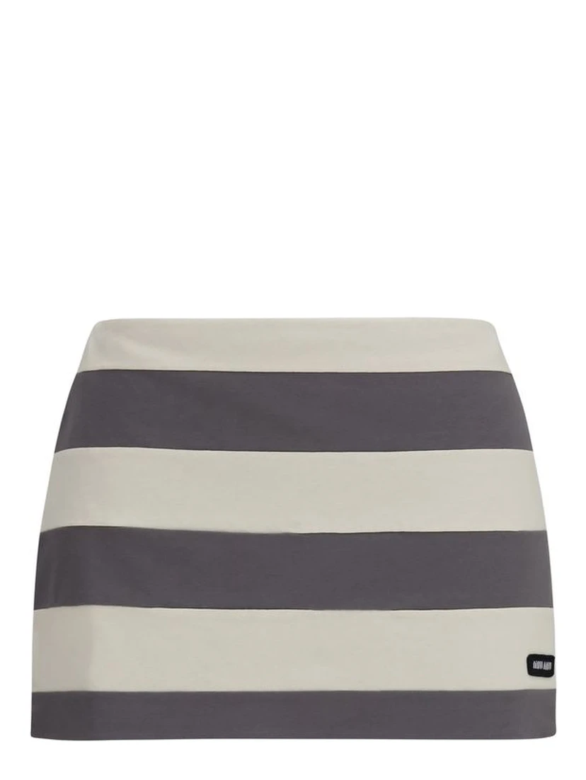 Multicolor Cotton Mini Skirt