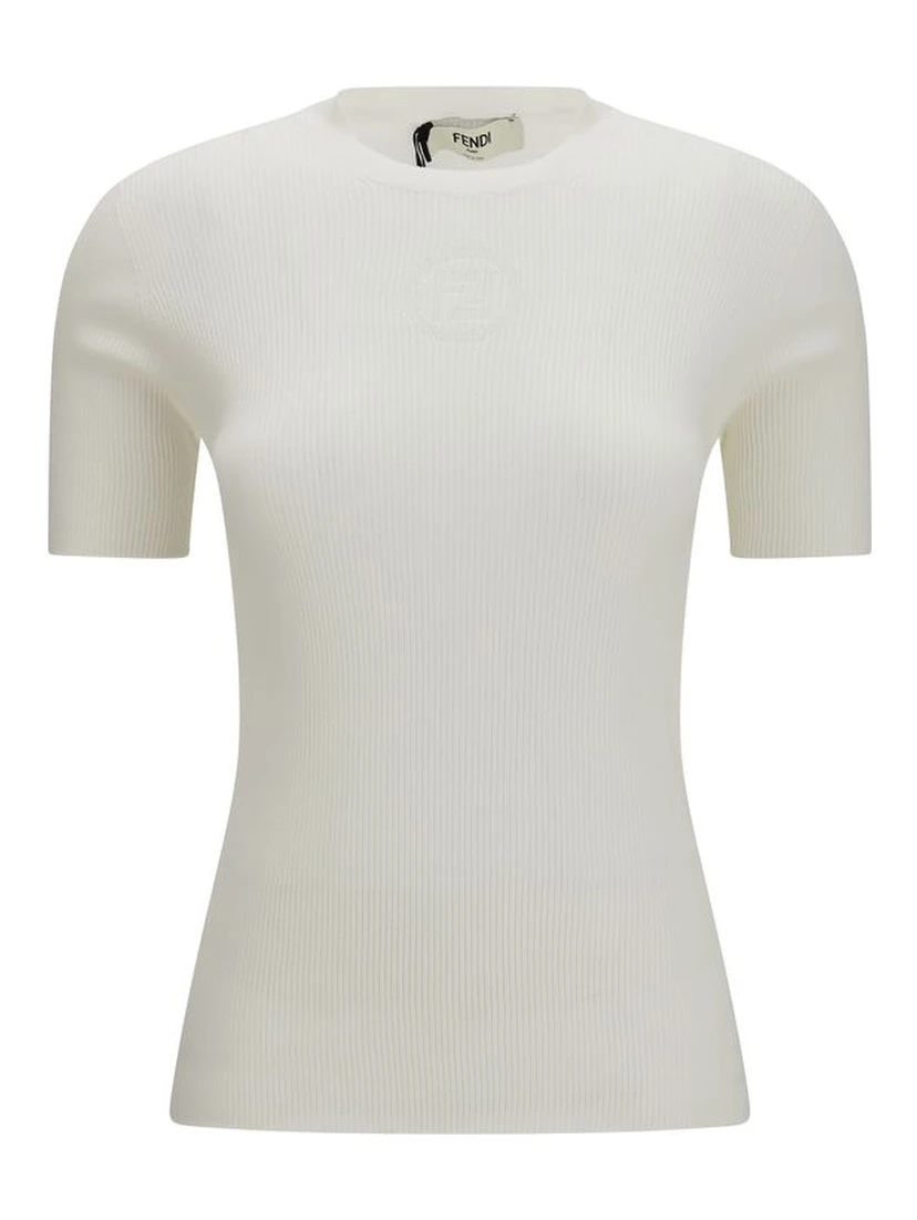 White Cotton Sweatshirt