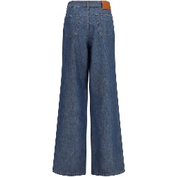 Blue Cotton Jeans Denim