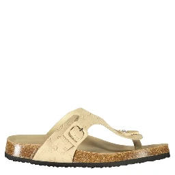 Beige Polyethylene Flip-Flop Sandals