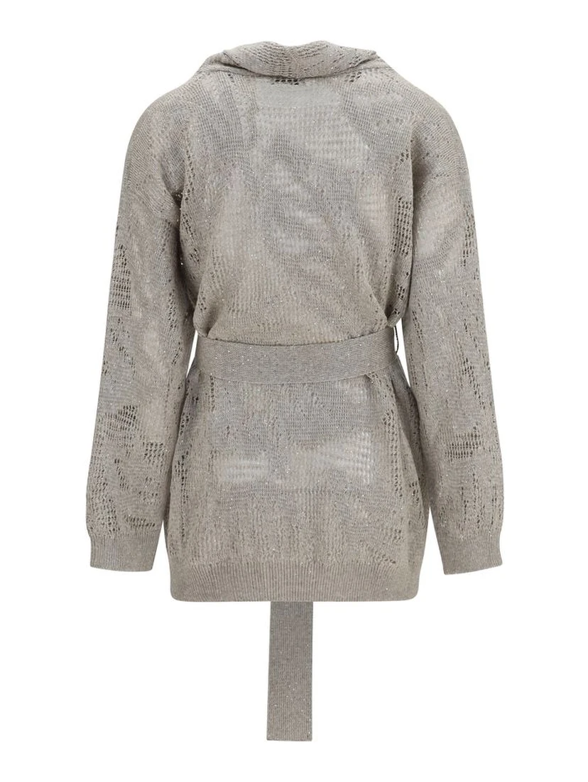 Beige Linen Cardigan