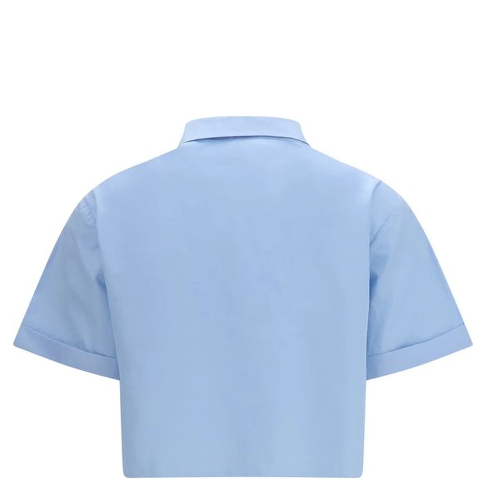 Blue Cotton Shortsleeve Shirt