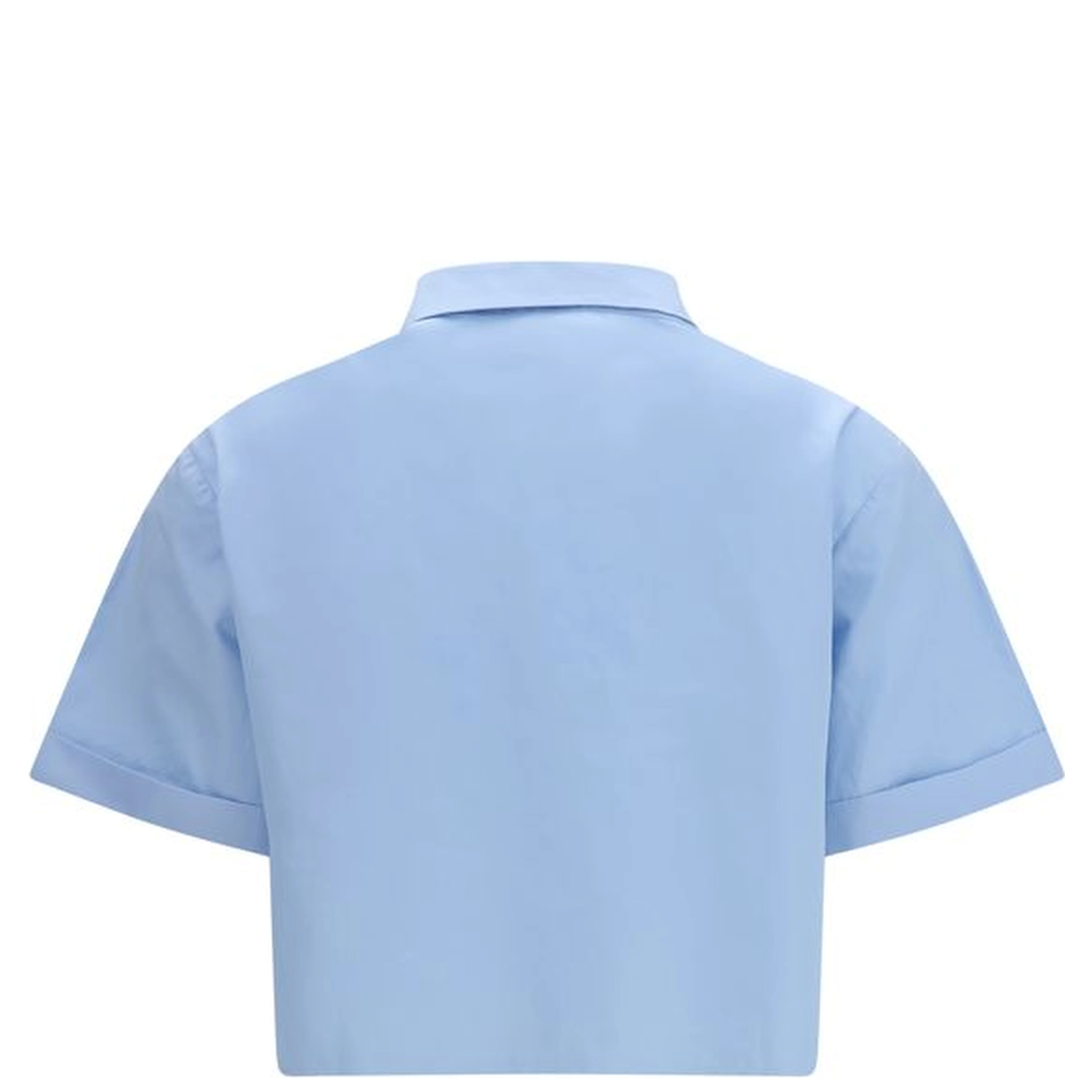 Blue Cotton Shortsleeve Shirt