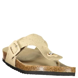 Beige Polyethylene Flip-Flop Sandals