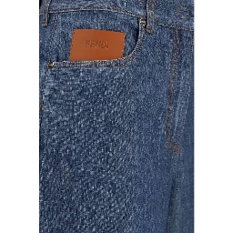 Blue Cotton Jeans Denim