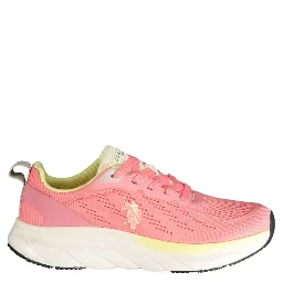 Pink Polyurethane Women's Sneaker