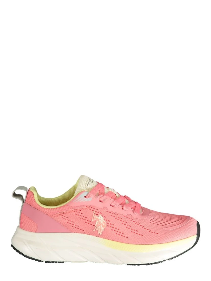Pink Polyurethane Women's Sneaker