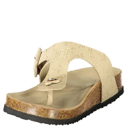 Beige Polyethylene Flip-Flop Sandals