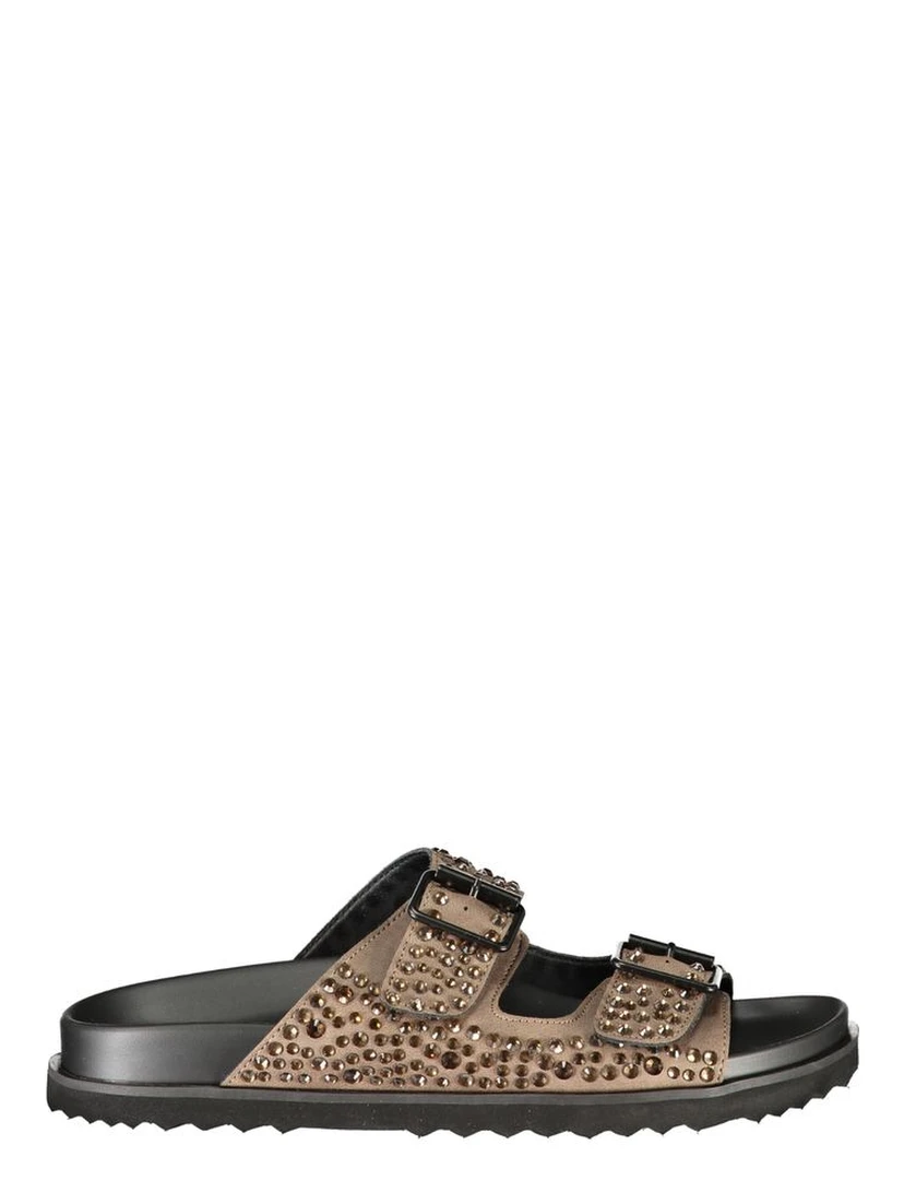 Brown Polyurethane Women's Slipper