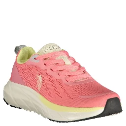 Pink Polyurethane Women's Sneaker