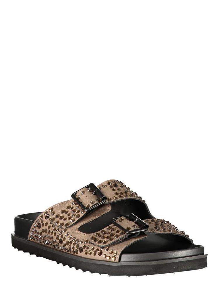 Brown Polyurethane Women's Slipper alternative