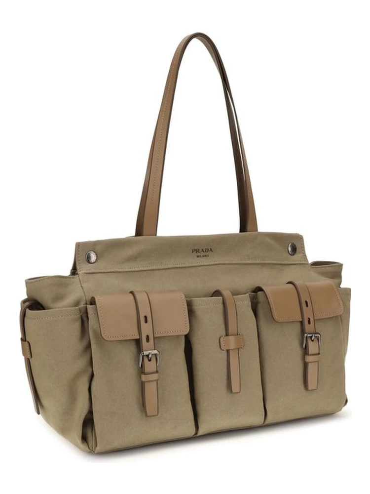 Bicolor Cotton Shoulder Bag alternative