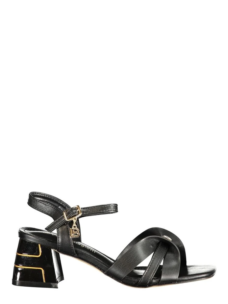 Black Polyethylene Flat Sandals