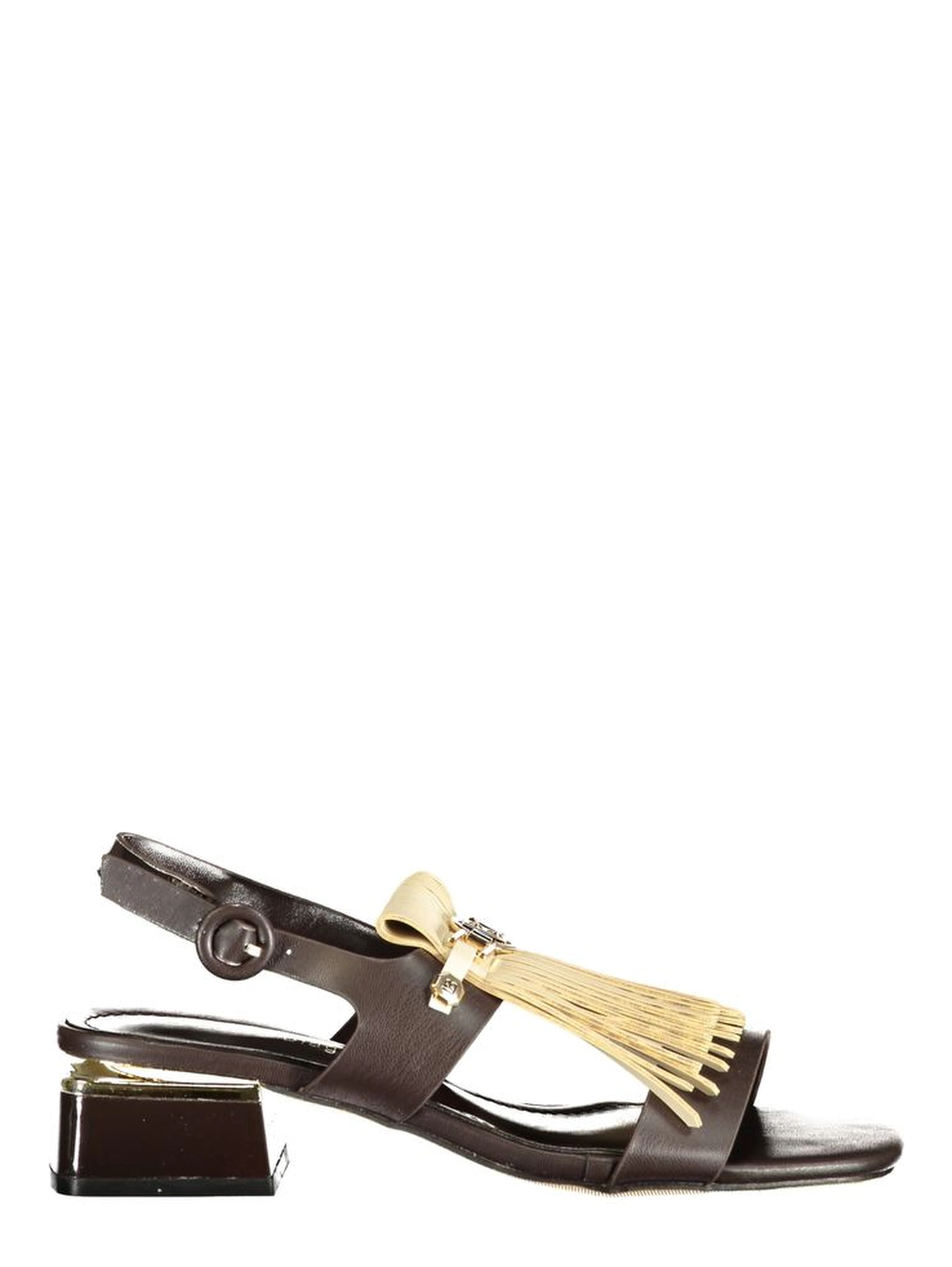 Brown Polyethylene Flat Sandals