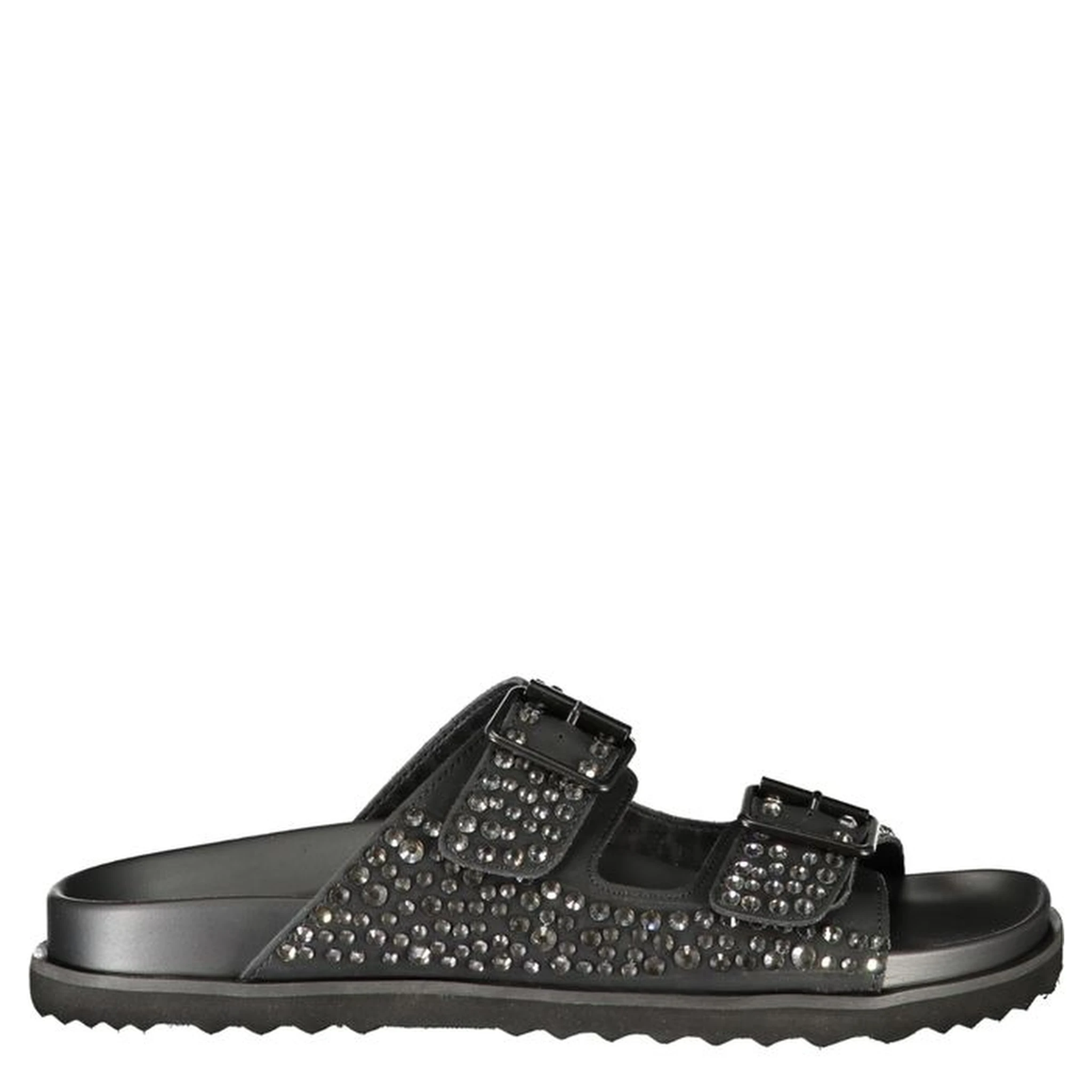 Black Polyurethane Women's Slipper