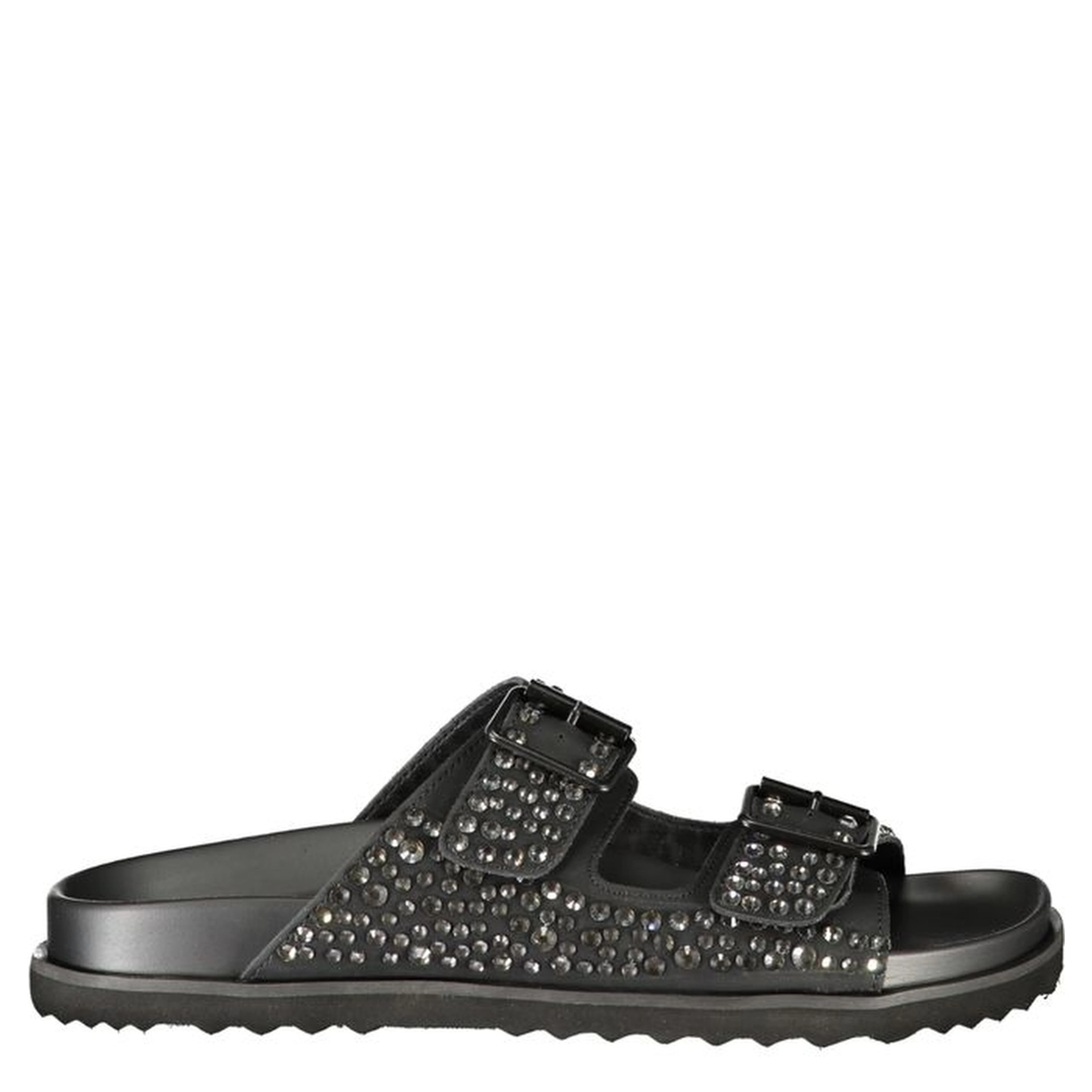Black Polyurethane Women's Slipper