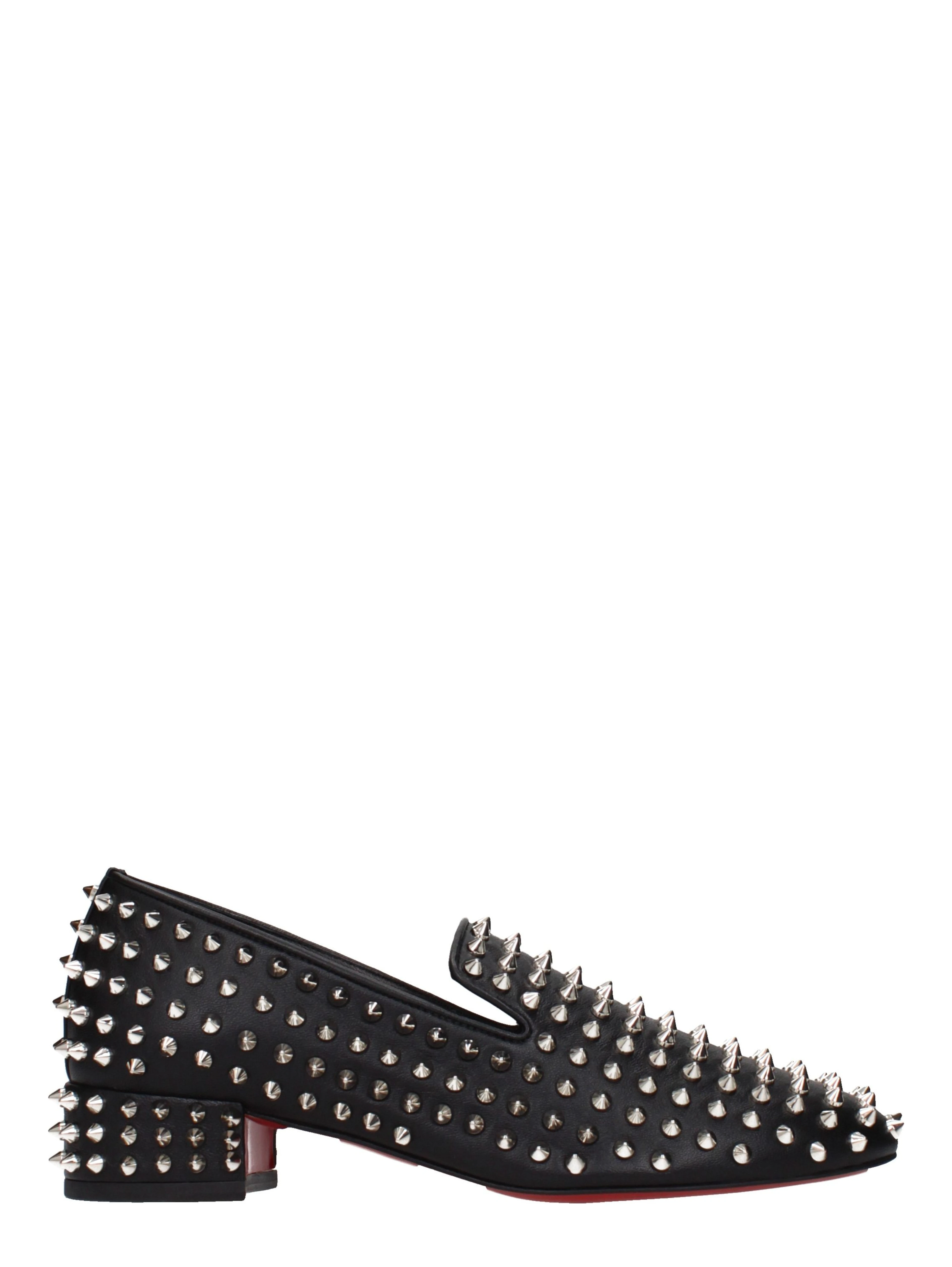 Black Leather Slip-On Loafers