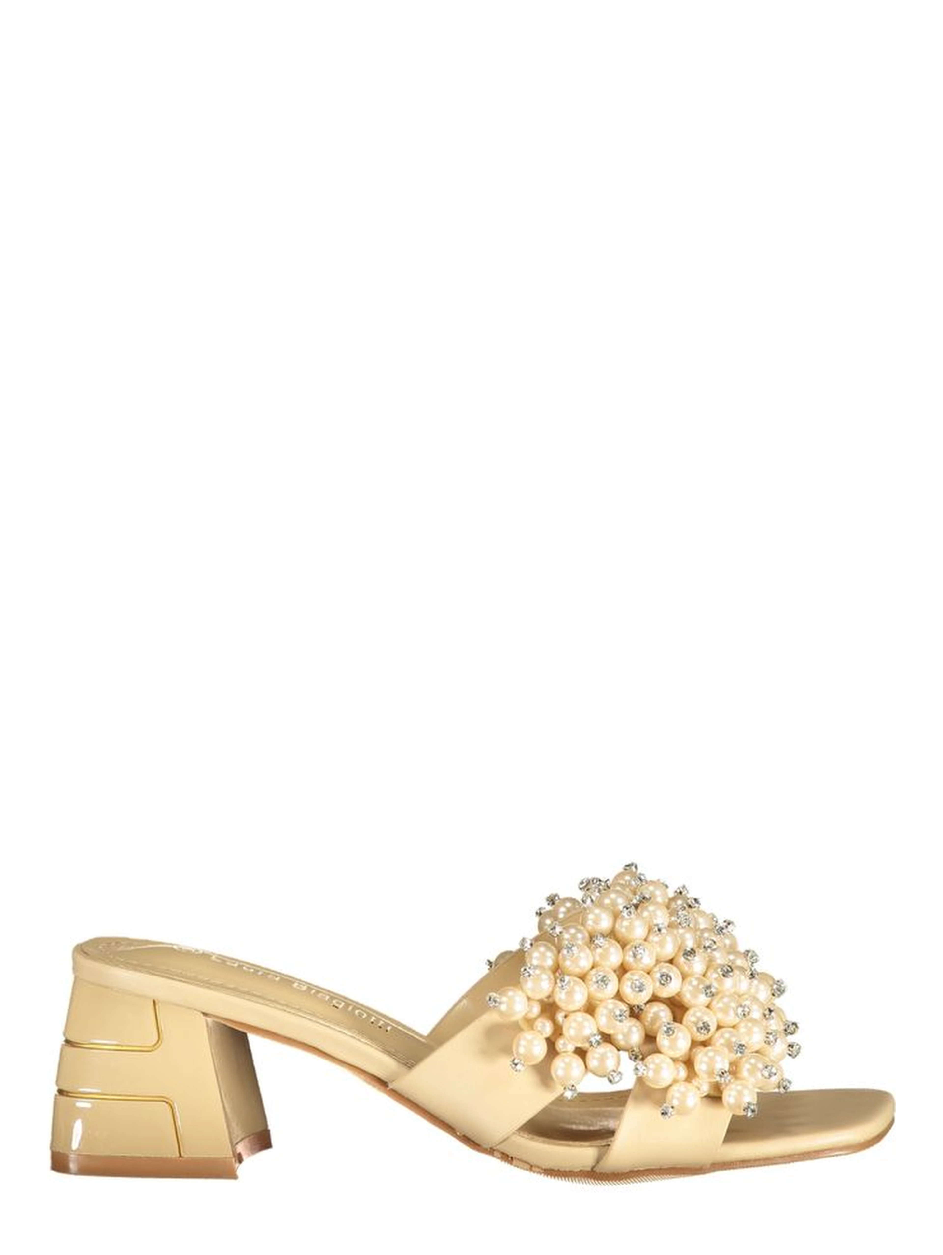 Beige Polyurethane Women's Sandal