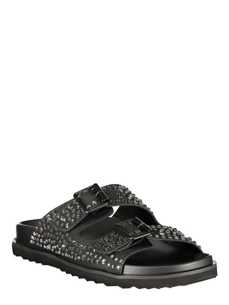 Black Polyurethane Women's Slipper alternative