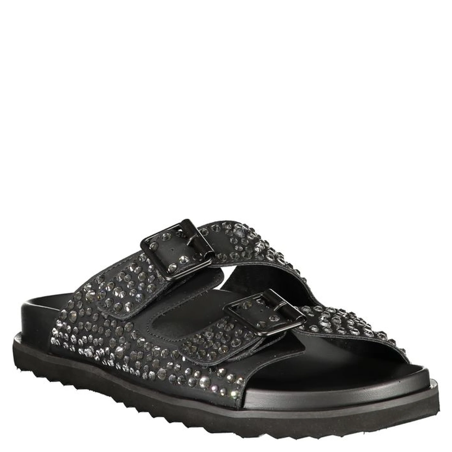 Black Polyurethane Women's Slipper