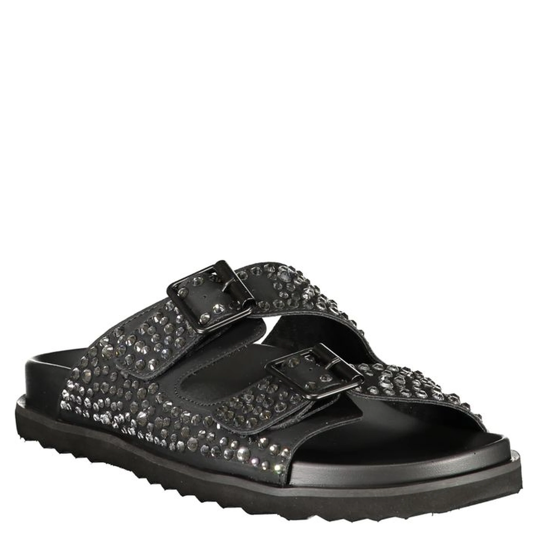 Black Polyurethane Women's Slipper