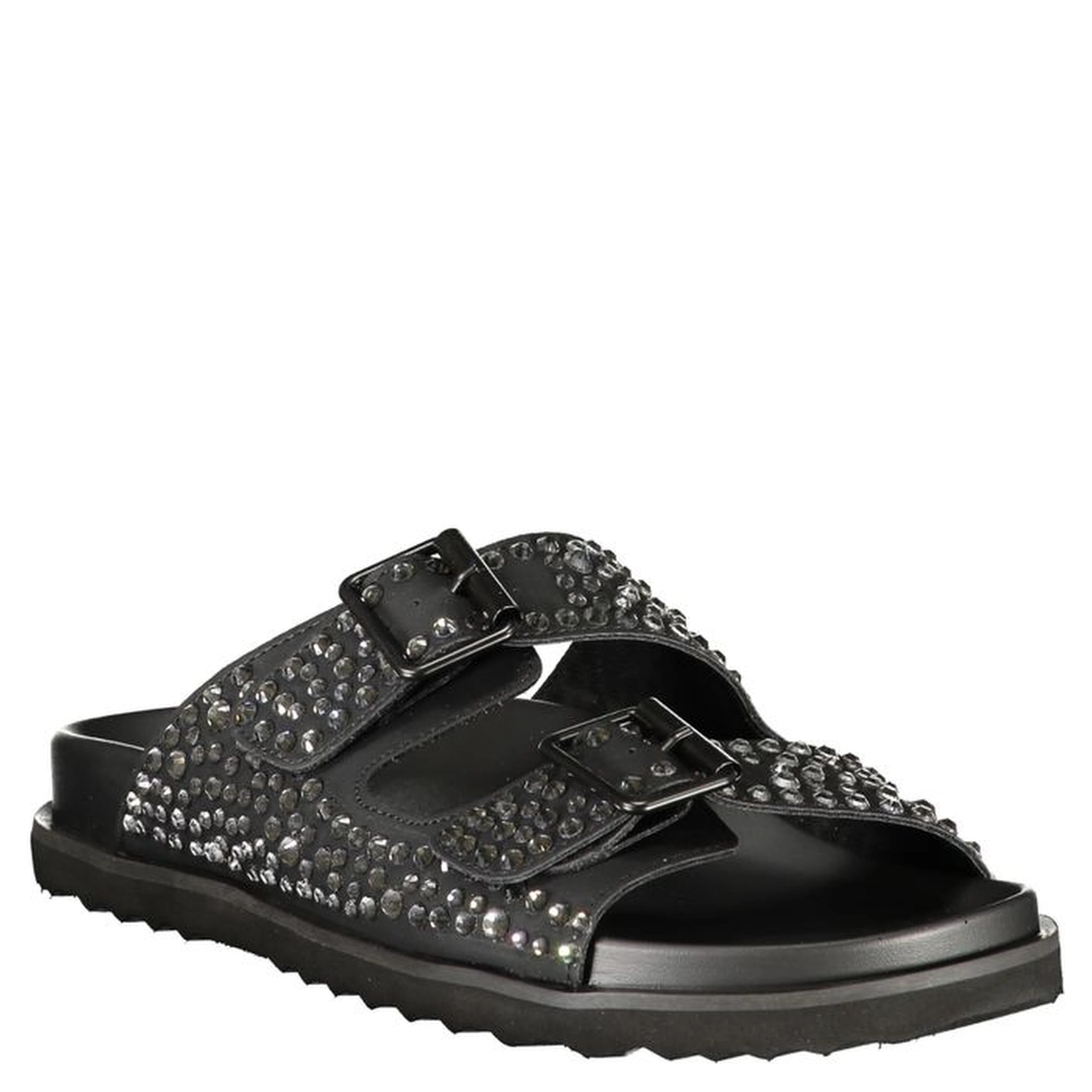 Black Polyurethane Women's Slipper