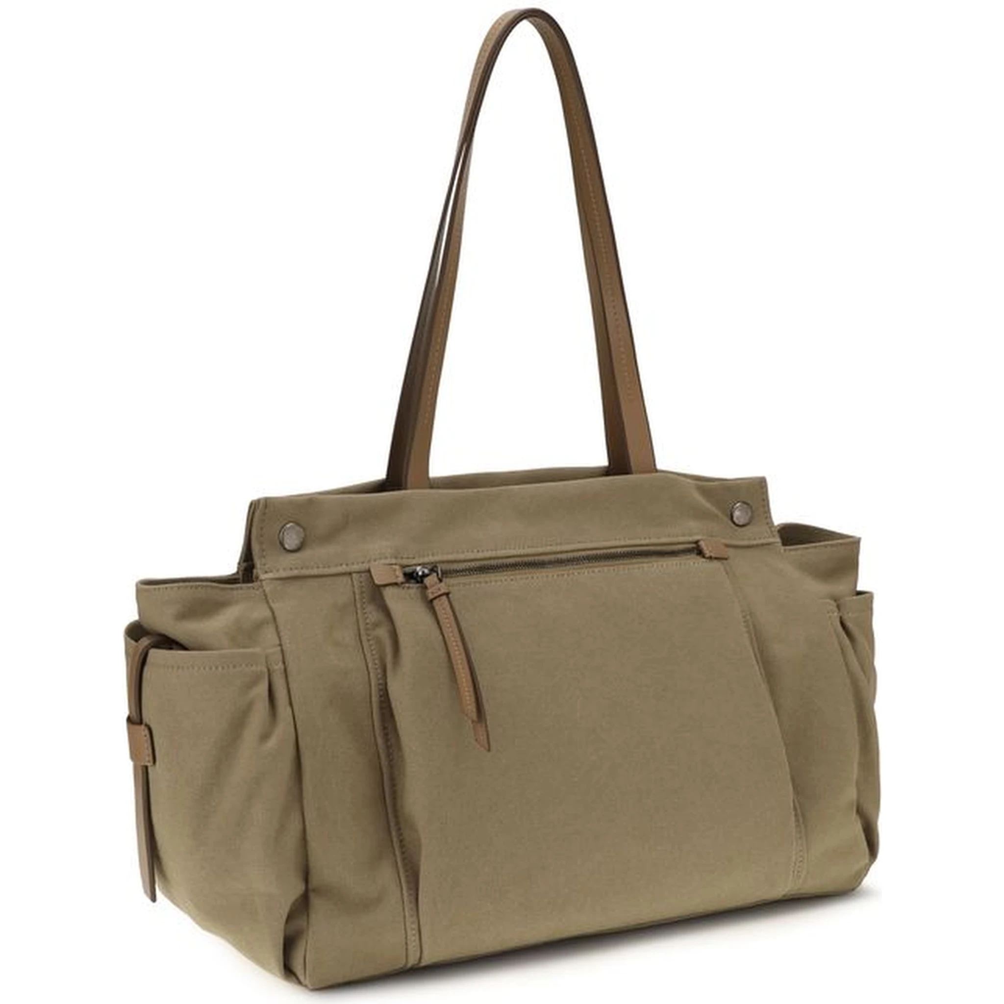 Bicolor Cotton Shoulder Bag