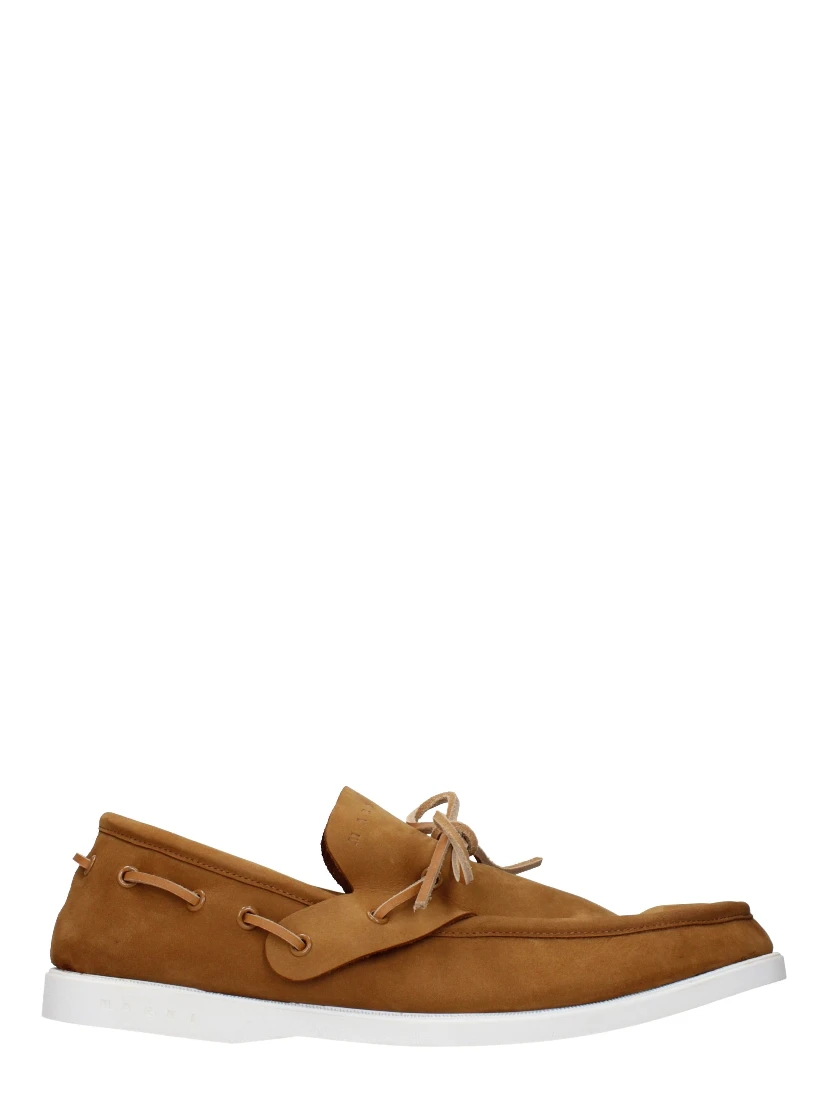 Brown Leather Slip-On Loafers