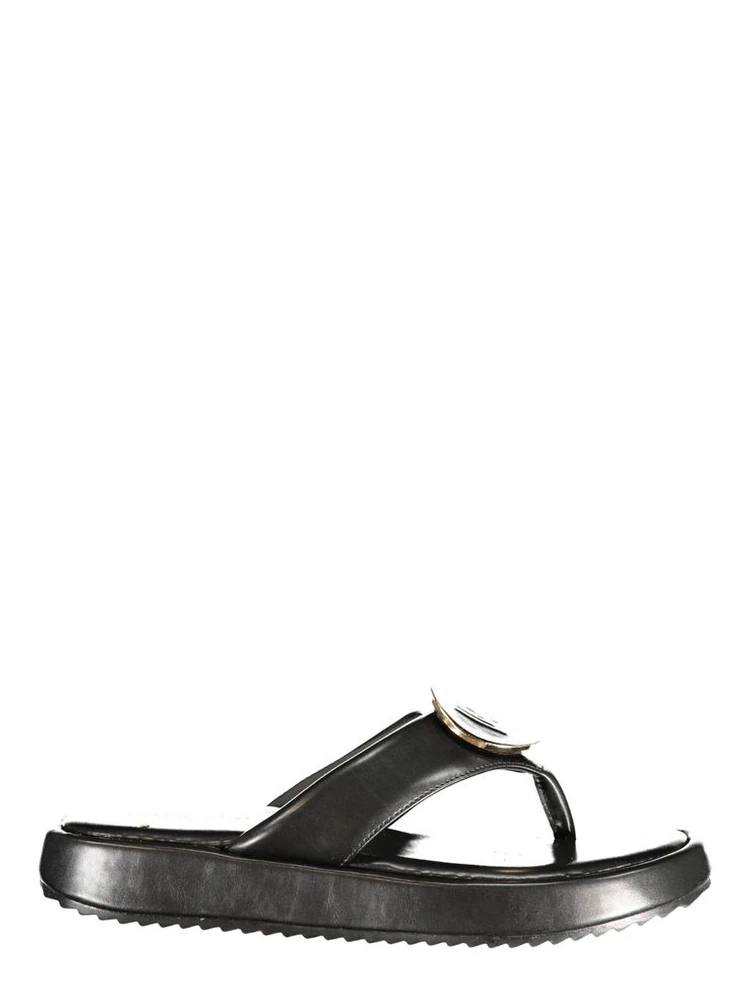 Black Polyurethane Women's Sandal