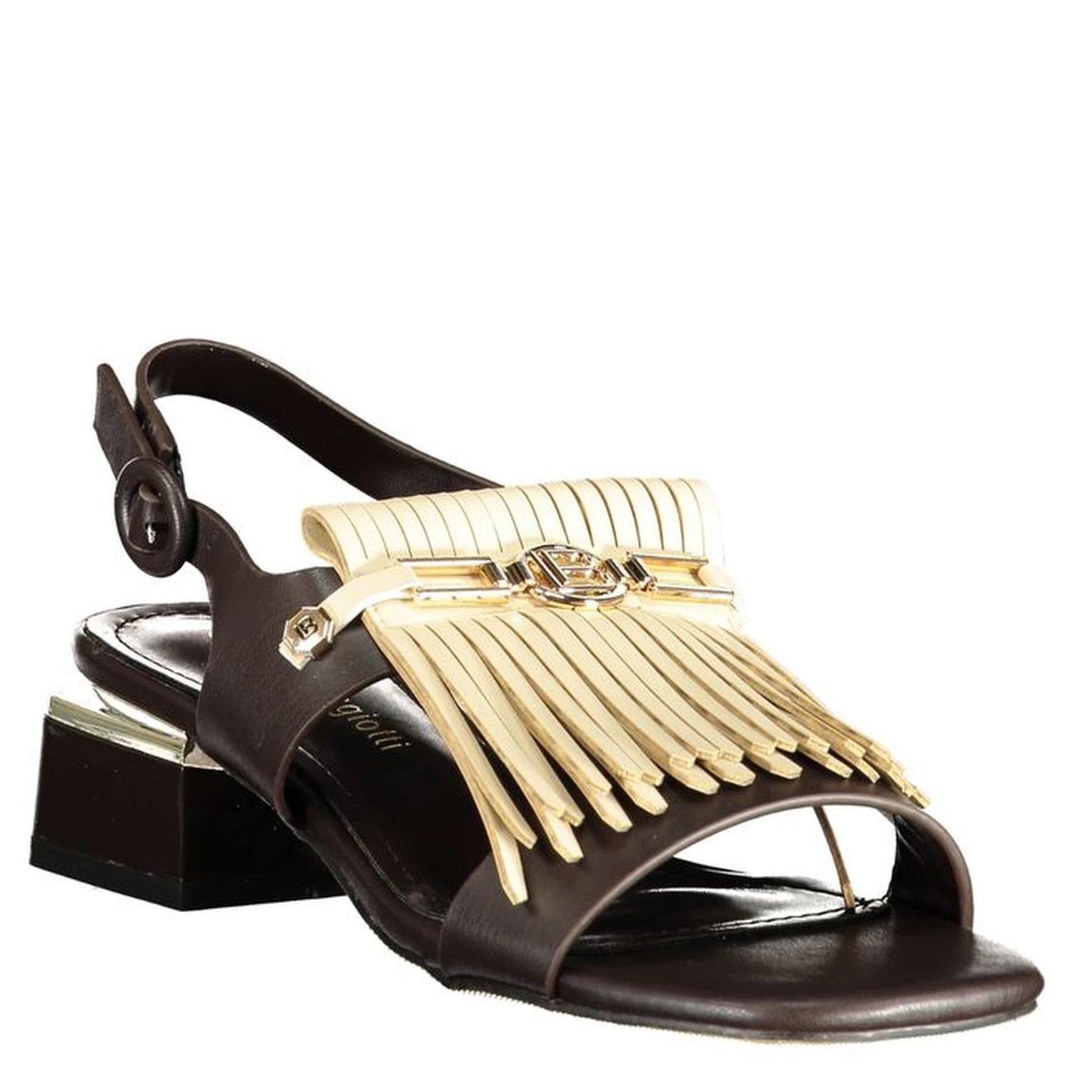 Brown Polyethylene Flat Sandals