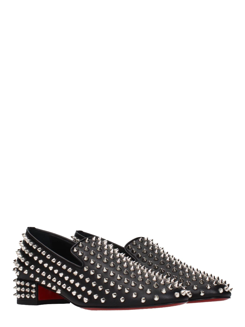 Black Leather Slip-On Loafers