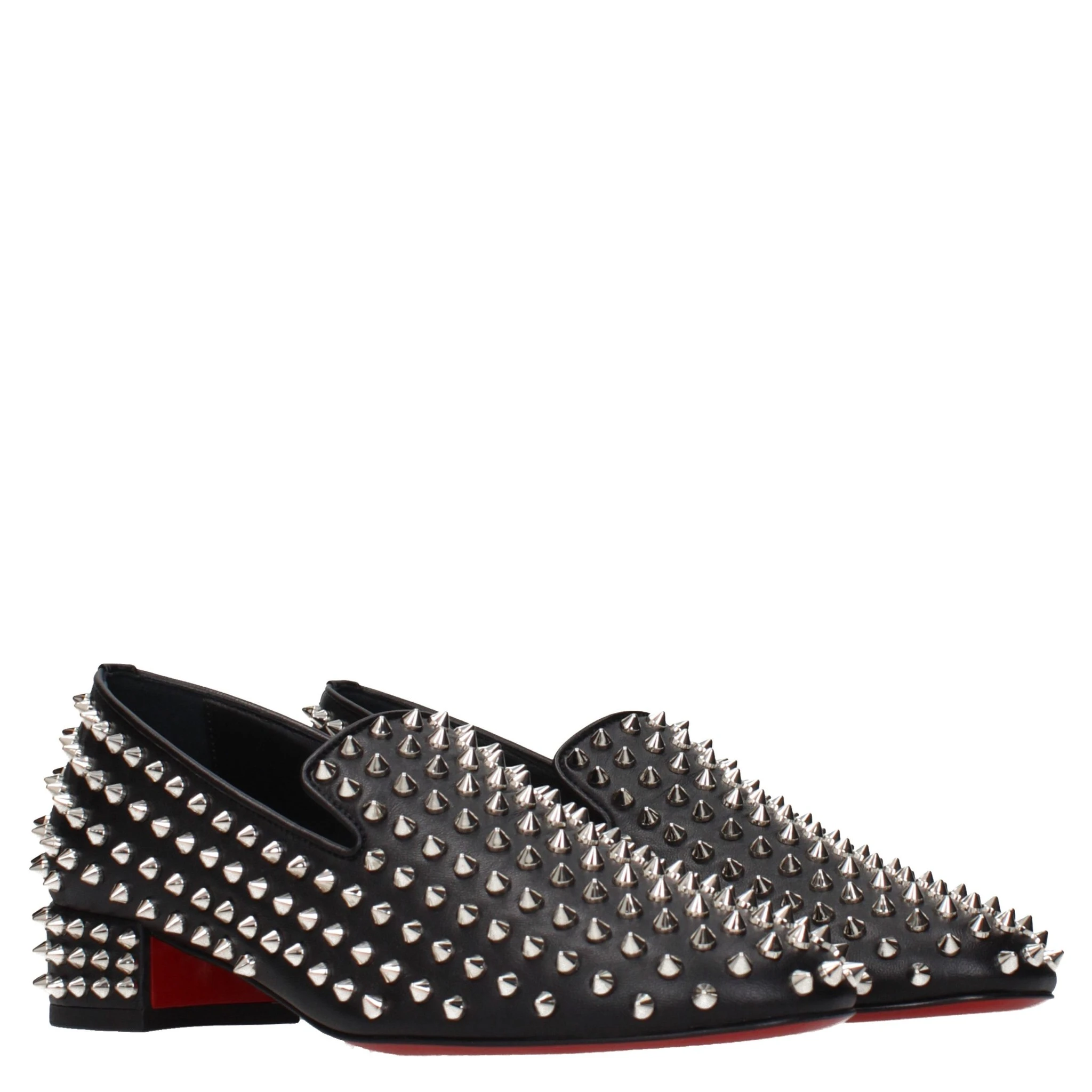 Black Leather Slip-On Loafers