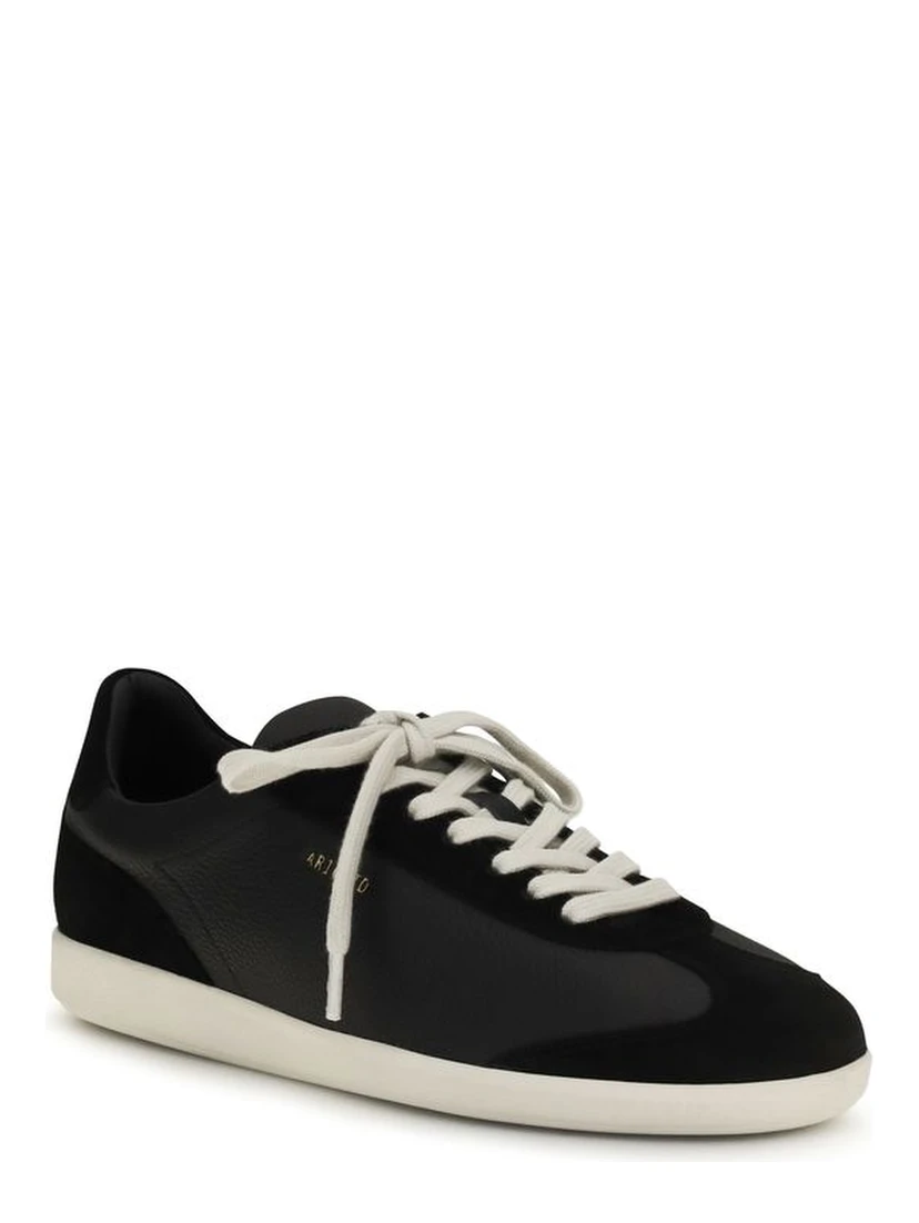 Black Calf Leather Bos Taurus Athletic Sneakers