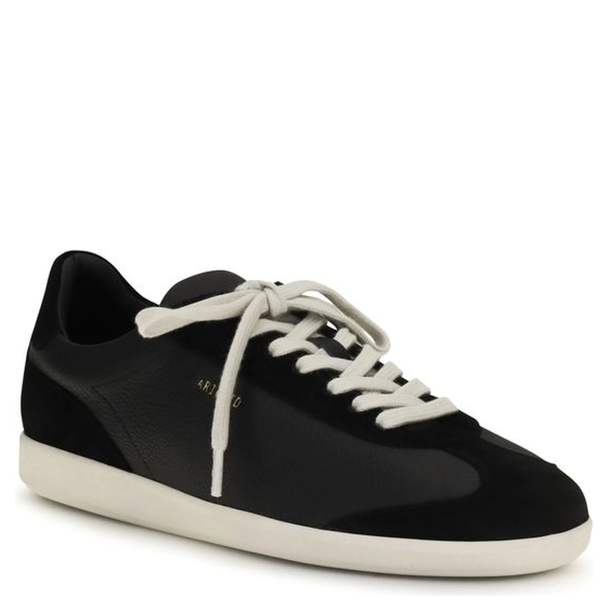 Black Calf Leather Bos Taurus Athletic Sneakers