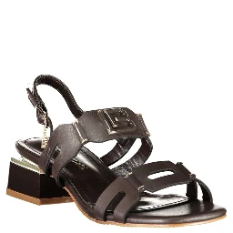Brown Polyurethane Women's Sandal