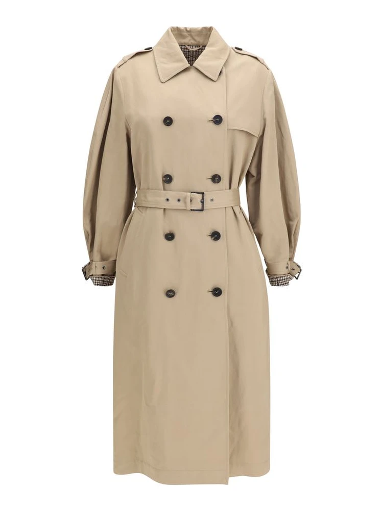 Beige Cotton Coat
