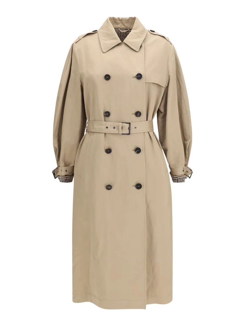 Beige Cotton Coat
