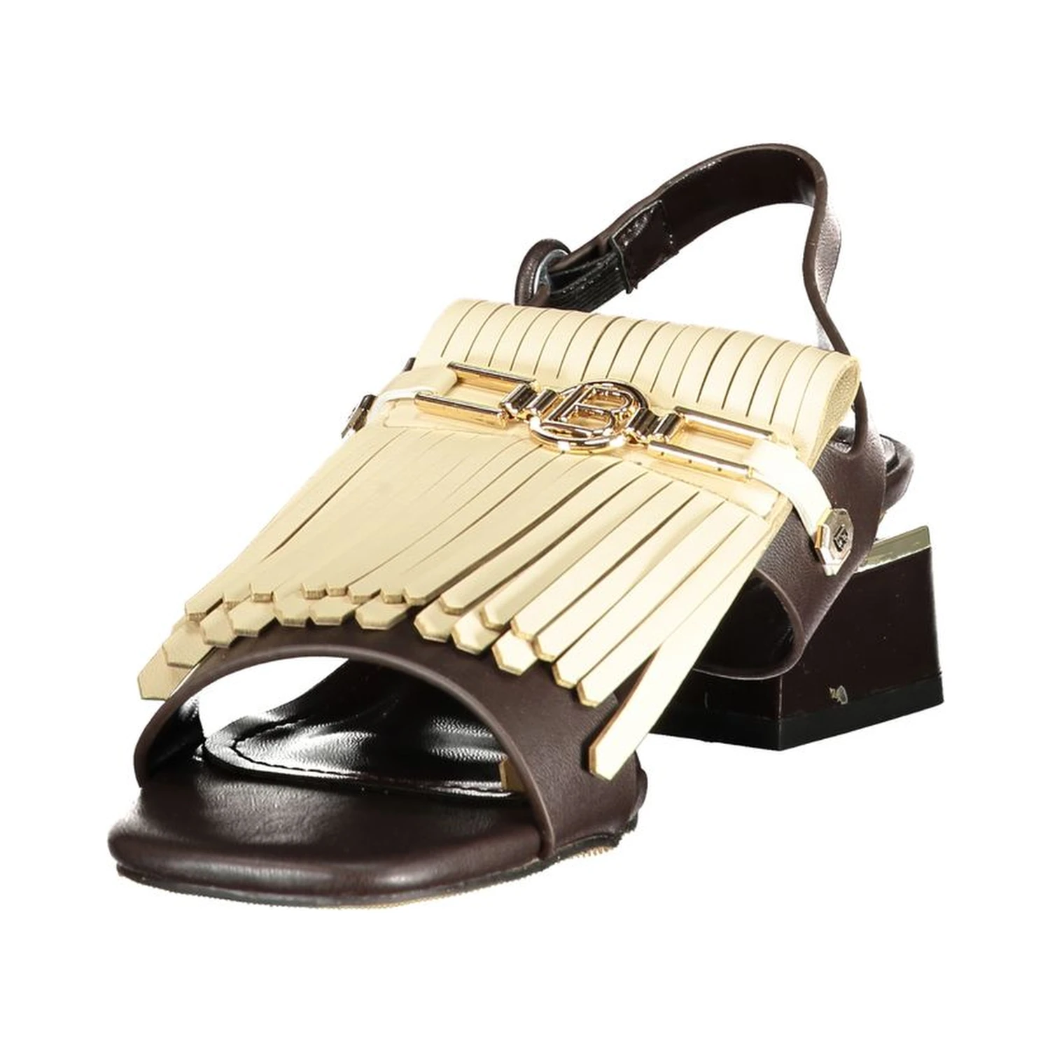 Brown Polyethylene Flat Sandals