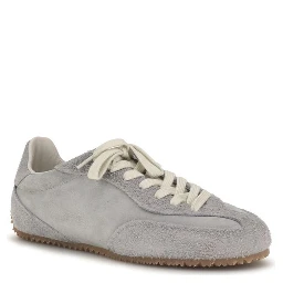 Gray Calf Leather Bos Taurus Low Top Sneakers