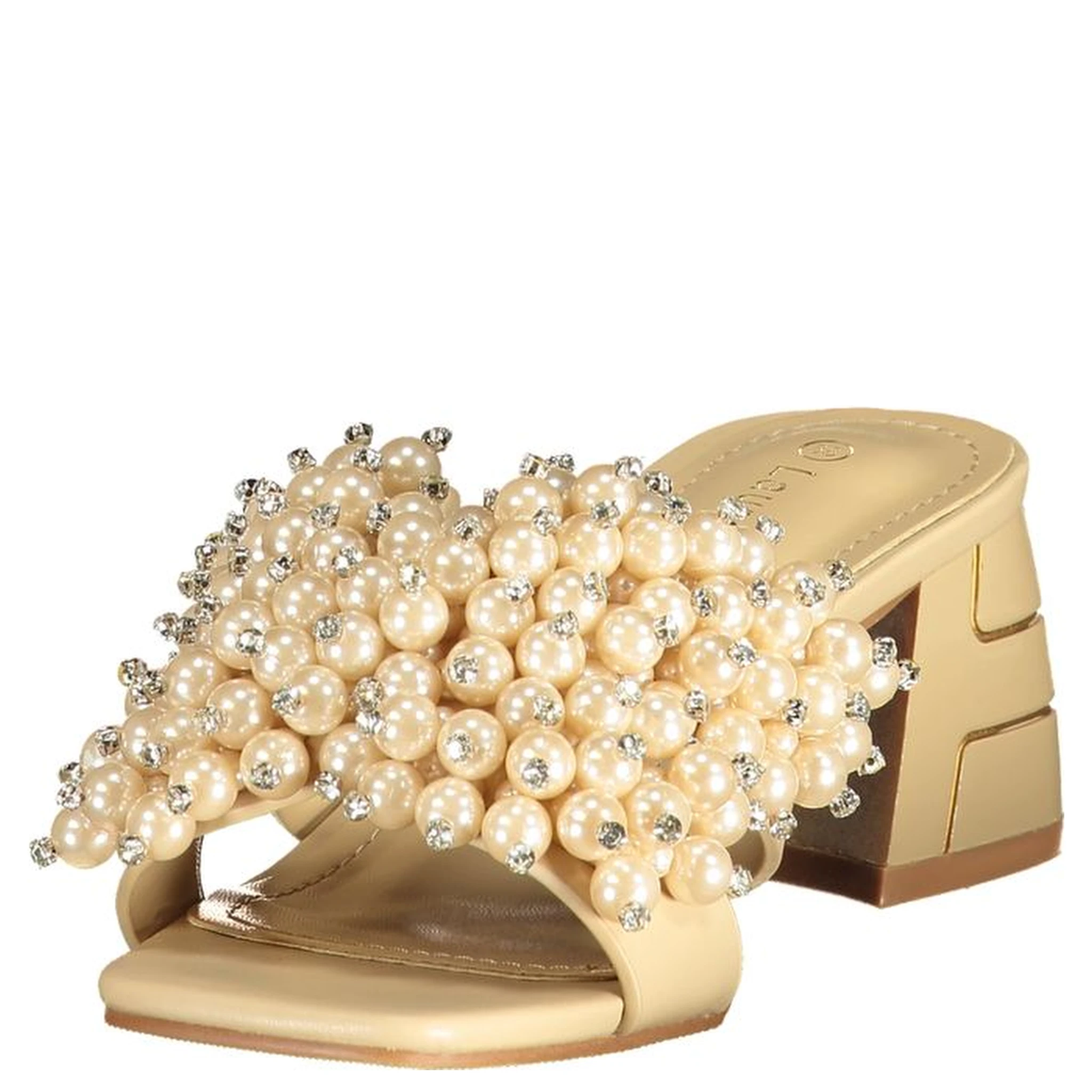 Beige Polyurethane Women's Sandal