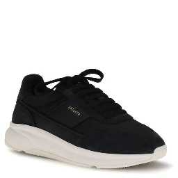 Black Polyester Athletic Sneakers