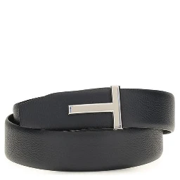 Black Calf Leather Bos Taurus Belt