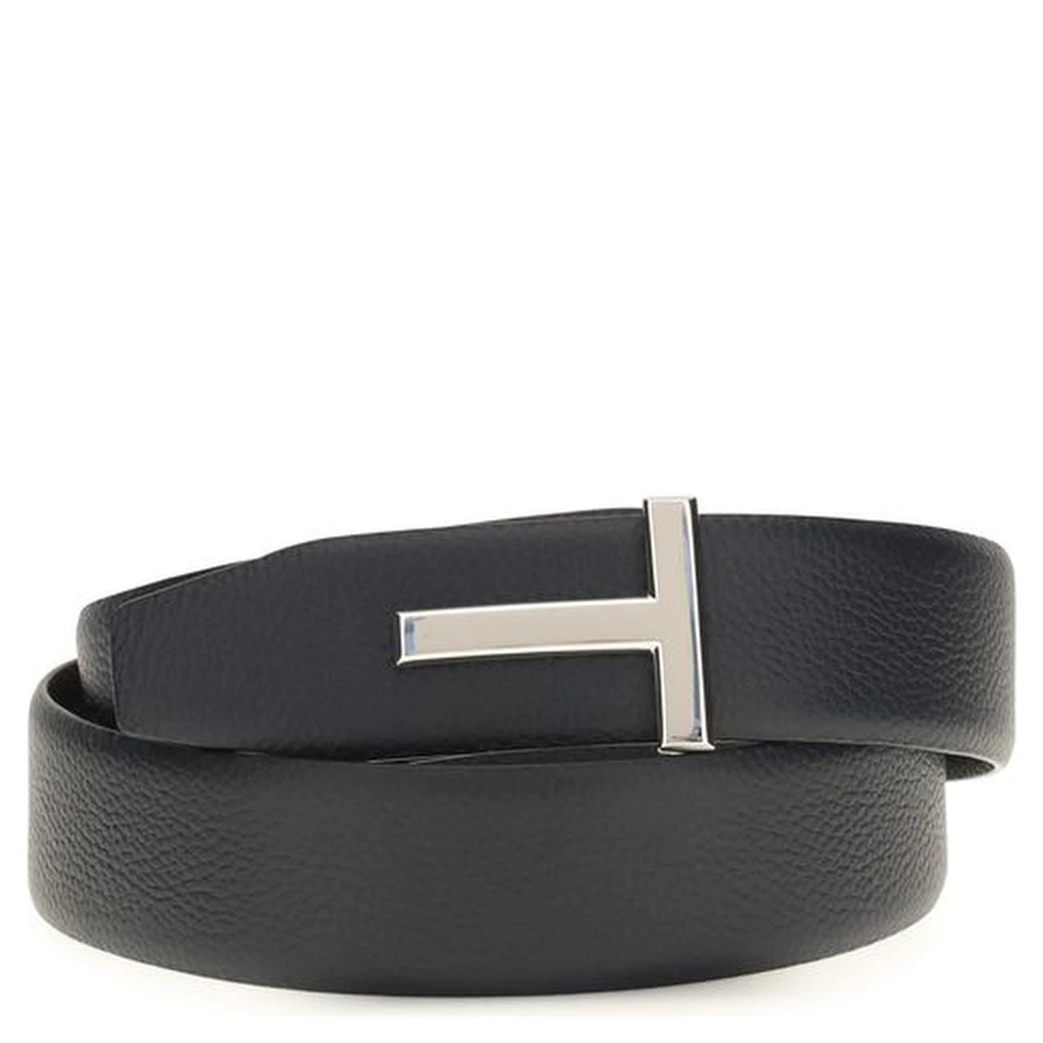 Black Calf Leather Bos Taurus Belt