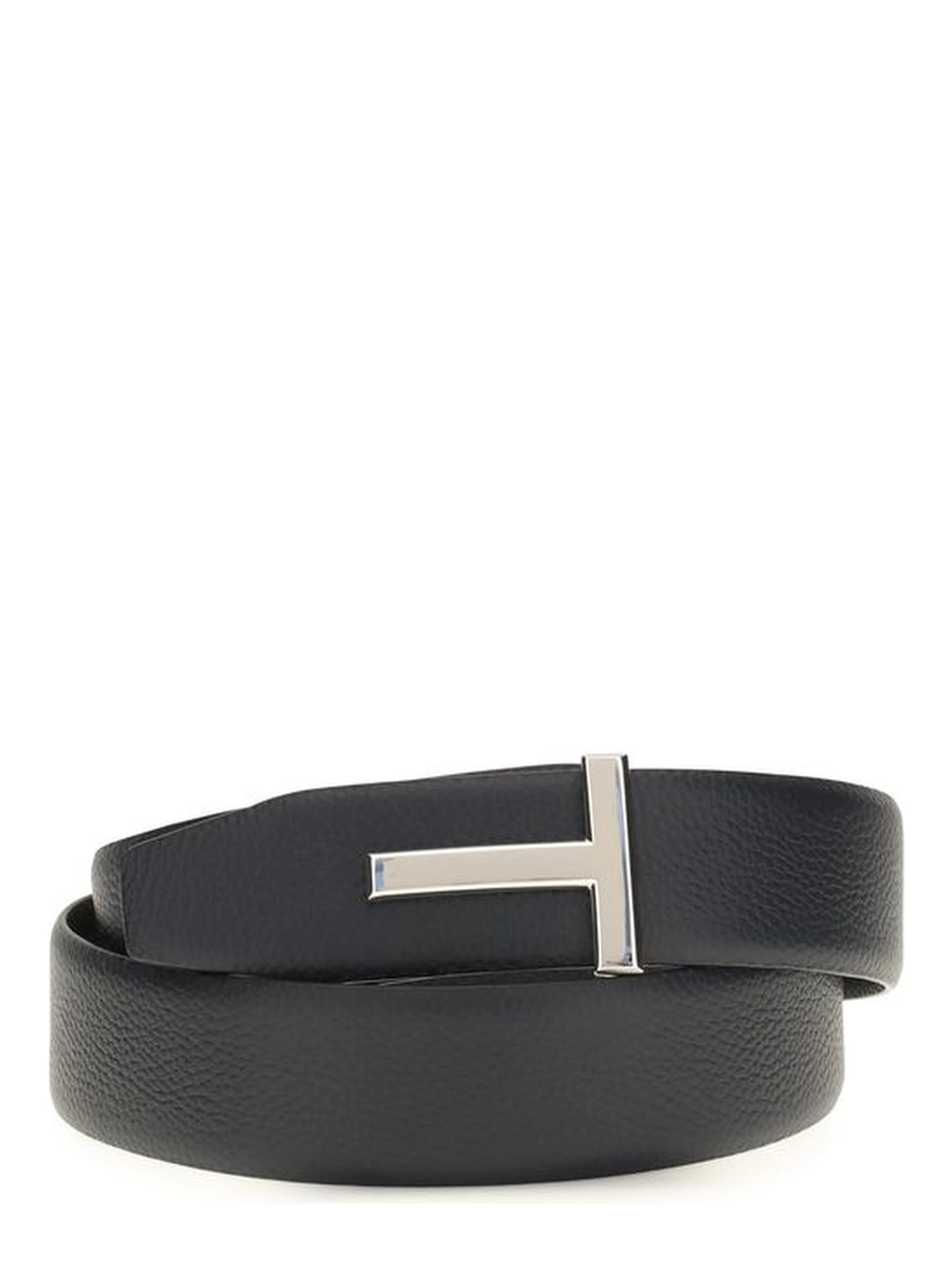 Black Calf Leather Bos Taurus Belt