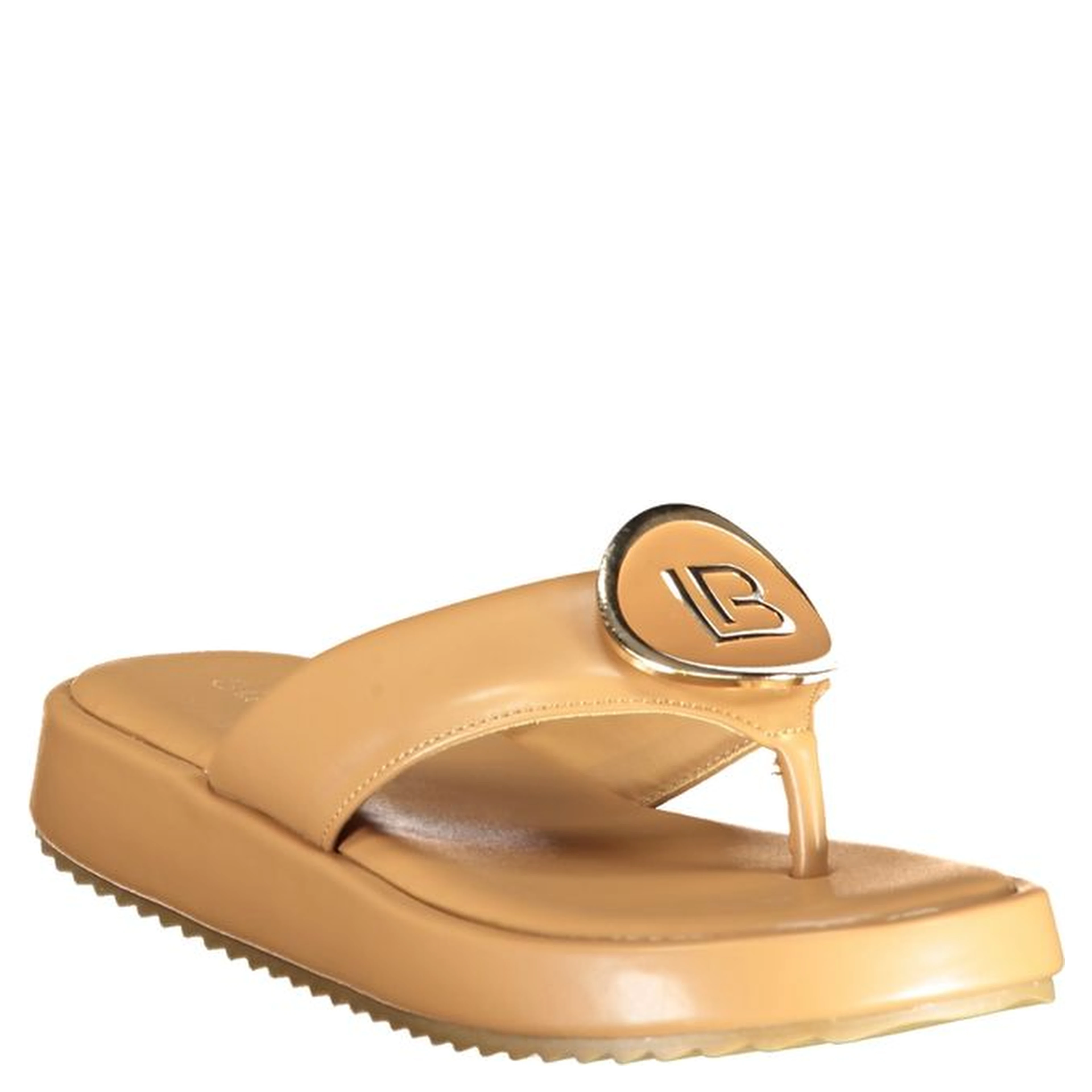 Beige Polyurethane Women's Sandal