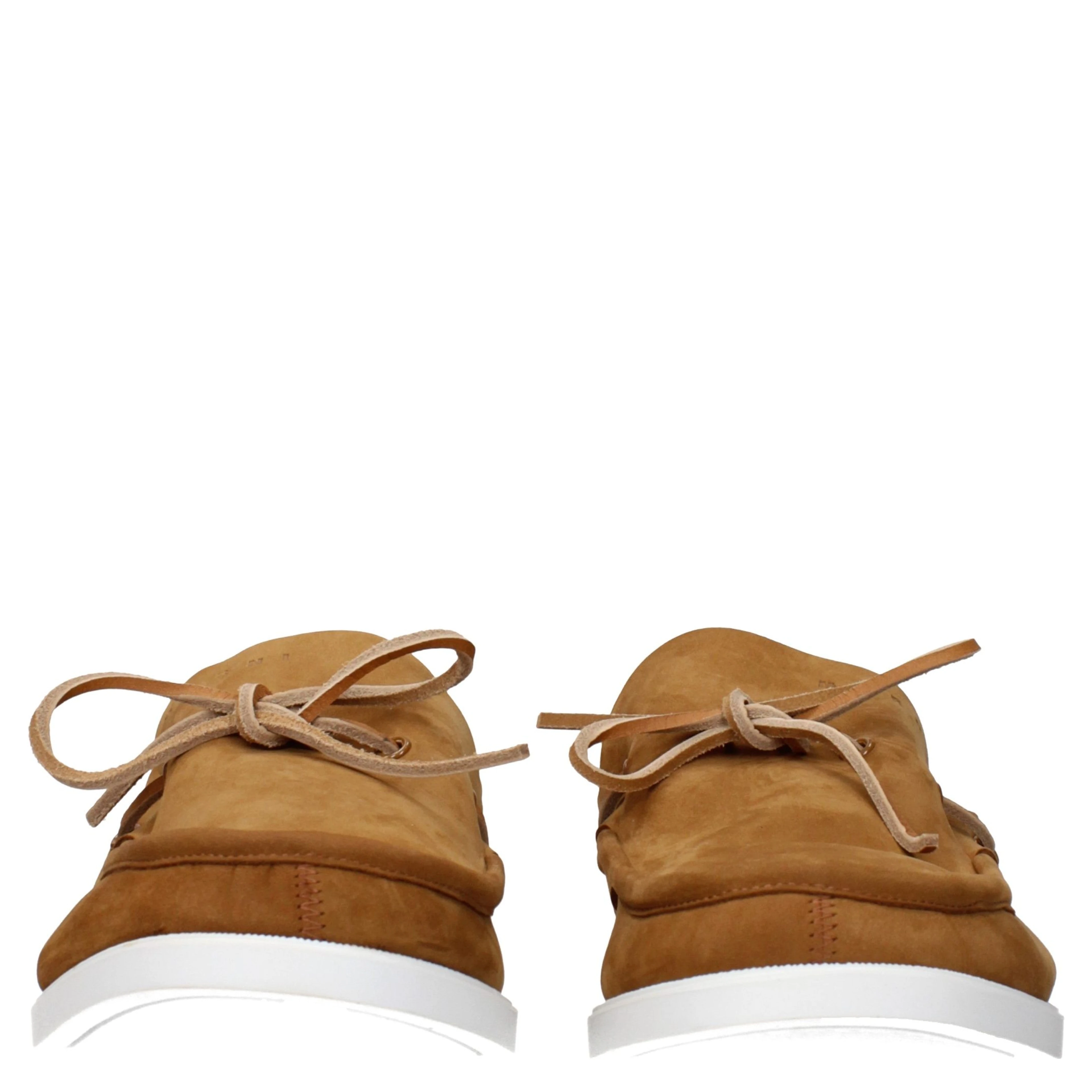 Brown Leather Slip-On Loafers